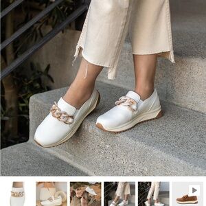Slip On Cream Loafers